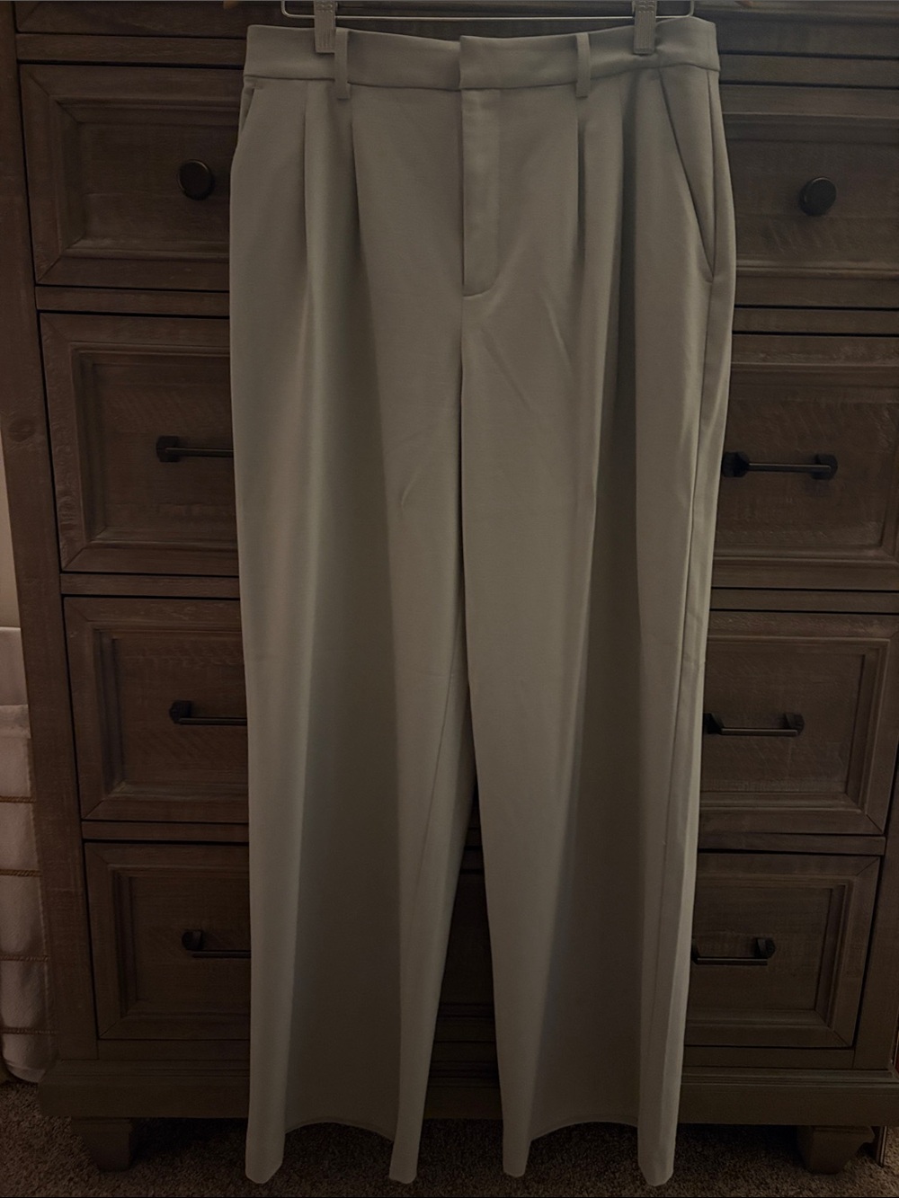 LOFT Grey Wide Leg Trousers
